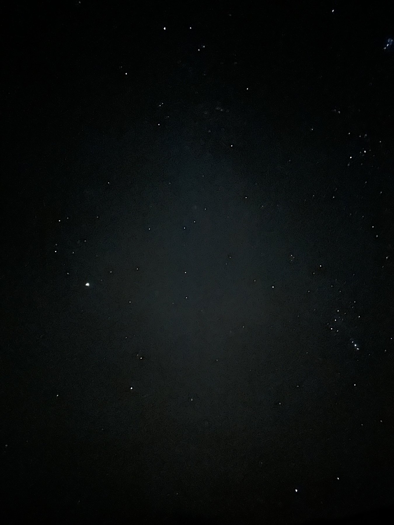 Stars over North Skye at night